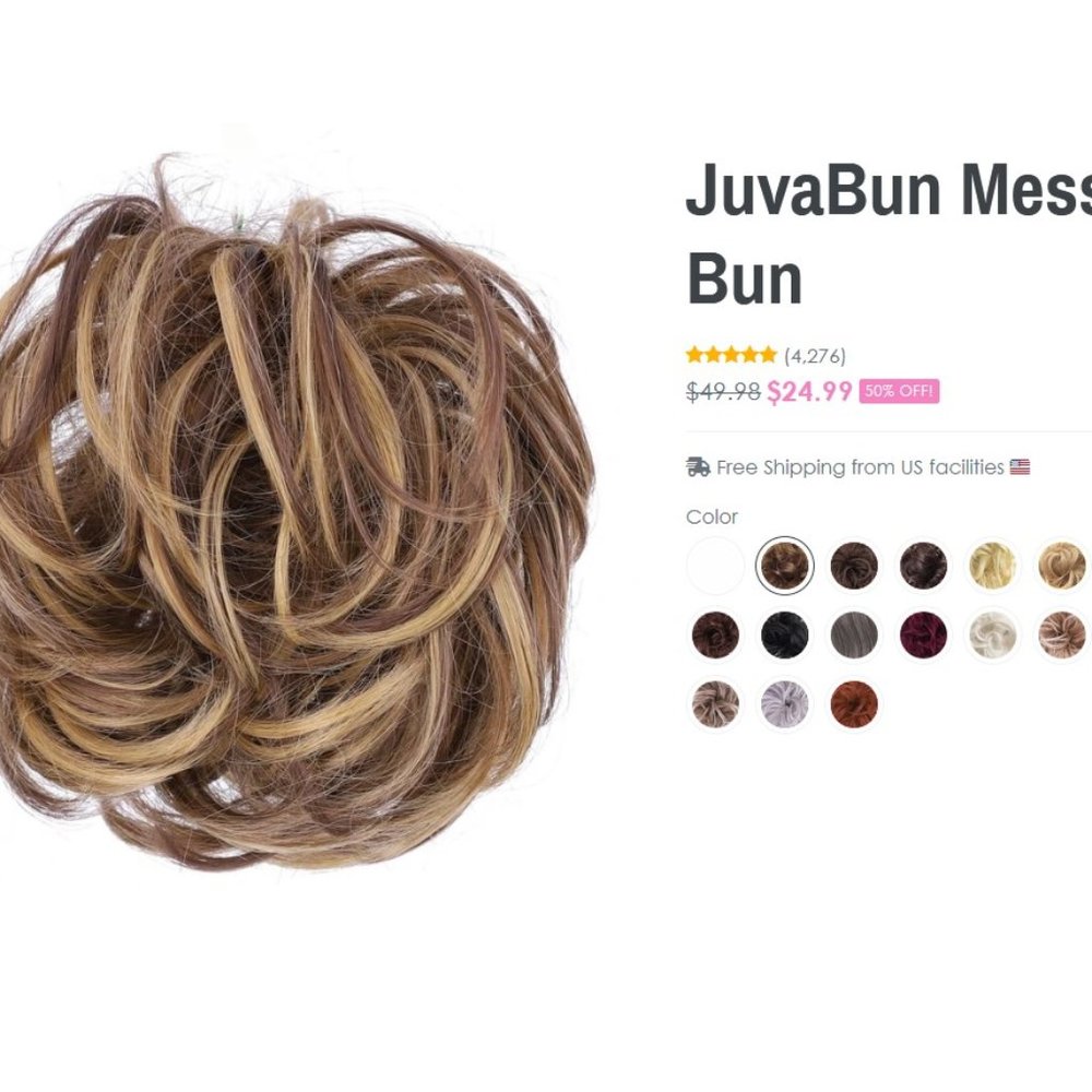 Juva Bun - Messy Bun Hair Piece Hair Scrunchie